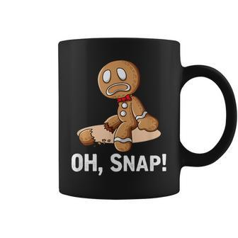 Oh Snap Gingerbread Cookie Man Broken Leg Ampu Coffee Mug - Thegiftio UK