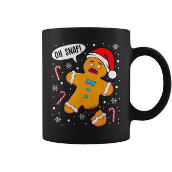 Oh Snap Gingerbread Man Christmas Cookie Baking Xmas Coffee Mug - Monsterry AU