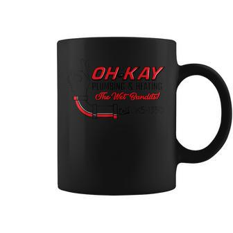 Oh Wet Kay Plumbing And Bandits Heating 90S Retro Coffee Mug - Monsterry DE