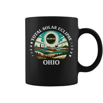 Ohio Eclipse 40824 Retro America Total Solar Eclipse 2024 Coffee Mug - Monsterry DE