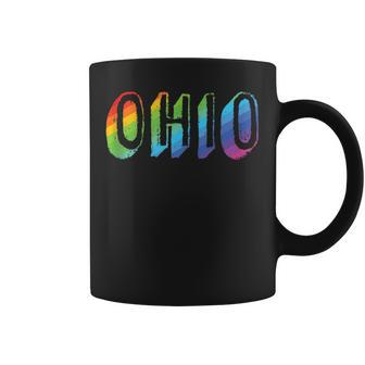 Ohio Lgbtq Pride Rainbow Pride Flag Coffee Mug - Monsterry DE
