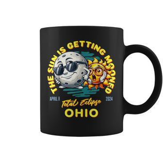 Ohio Solar Eclipse Apr 8 2024 Sun Is Getting Mooned Coffee Mug - Monsterry