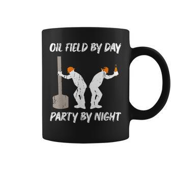 Oil Field By Day Party By Night Oilfield Coffee Mug - Monsterry DE