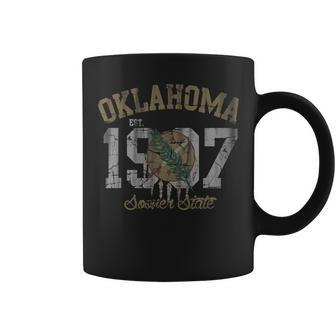 Oklahoma Flag Vintage Fade Women Coffee Mug - Monsterry
