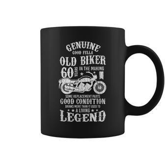 Old Biker 60Th Birthday Motorcycles Bike Graphic Coffee Mug - Thegiftio UK