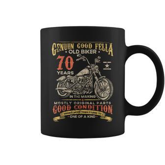Old Biker 70 Years In The Making 70Th Birthday Biker Coffee Mug - Thegiftio UK