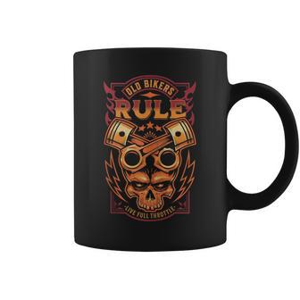 Old Bikers Rule Old Guys Motorcycle Biker Women Coffee Mug - Monsterry AU