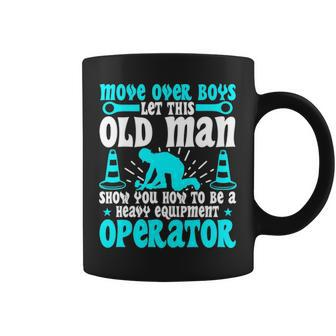 Old Man Heavy Equipment Operator Occupation Coffee Mug | Mazezy