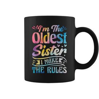 Oldest Sister I Make The Rules Matching Sister Coffee Mug - Thegiftio UK