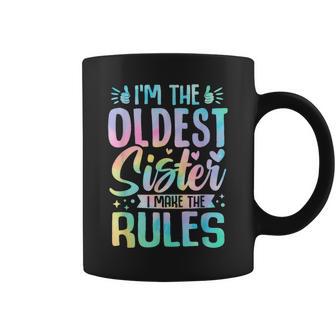 Oldest Sister I Make The Rules Matching Sister Coffee Mug - Monsterry CA