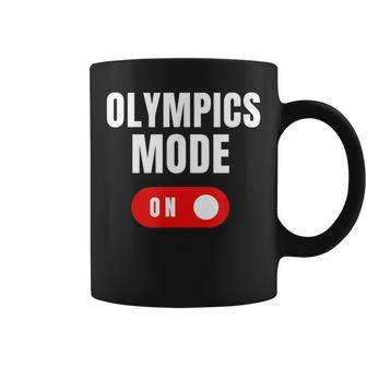 Olympics Mode On Sports Athlete Coach Gymnast Track Skating Coffee Mug | Mazezy