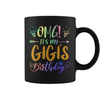 Omg It's My Gigi's Birthday Tie Dye Party Themed Grandchild Coffee Mug - Thegiftio UK