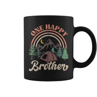 One Happy Brother Happy Camper Family First Birthday Party Coffee Mug - Seseable