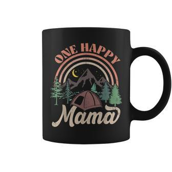 One Happy Mama Happy Camper Matching Family First Birthday Coffee Mug - Seseable
