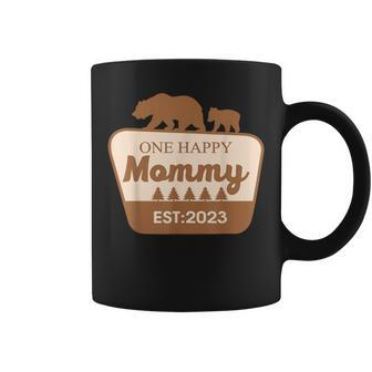 One Happy Mommy Happy Camper Matching Family Birthday Coffee Mug - Seseable