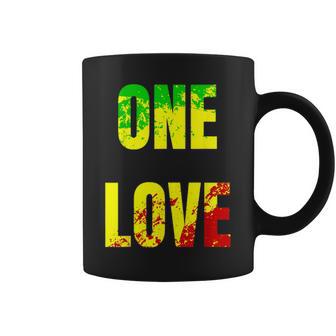 One Love Rastafari Colors For Peace & Reggae Lover Coffee Mug - Monsterry CA