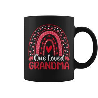 One Loved Grandma Rainbow Cute Valentine Day Coffee Mug - Monsterry DE
