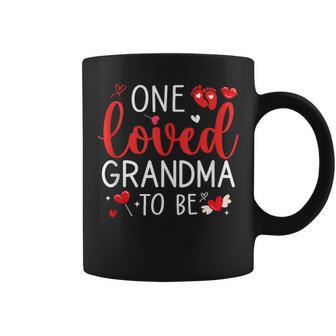 One Loved Grandma To Be Valentines Pregnancy Announcement Coffee Mug - Monsterry