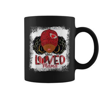 One Loved Mama Black Mom African American Valentines Day Coffee Mug - Monsterry CA