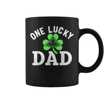 One Lucky Dad Father Irish St Patrick's Day Coffee Mug - Seseable