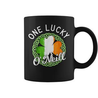 One Lucky O'neill Irish Family Name Coffee Mug - Seseable