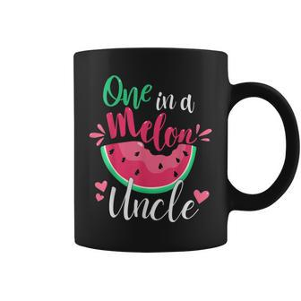 One In A Melon Uncle Birthday Party Matching Family Group Coffee Mug - Monsterry