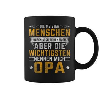 Opa Genannt Tassen, Spruch für Großväter, Herren Schwarz S - Seseable