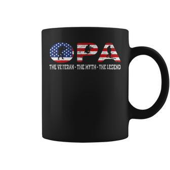Opa Veteran Myth Legend Outfit Cool Father's Day Coffee Mug - Monsterry DE