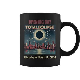 Opening Day Total Eclipse Cleveland April 8 2024 Coffee Mug - Seseable