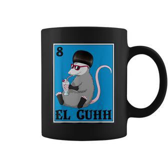 Opossum El Cuhh Takuache Cuh Trash Possum Mexican Card Coffee Mug - Monsterry UK