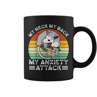 Opossum My Neck Back Anxiety Attack Possum Song Men Coffee Mug - Monsterry DE