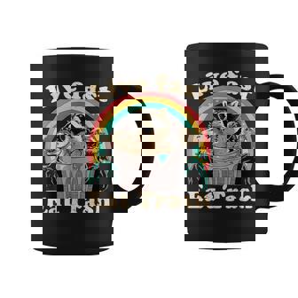 Opossum Raccoon Skunk Live Fast Eat Trash Street Cats Squad Coffee Mug | Mazezy