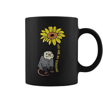 Opossum Sunflower You Are My Sunshine Possum Girls Kid Coffee Mug - Seseable