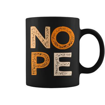Orange Nope Orange Color Graphic Coffee Mug - Seseable