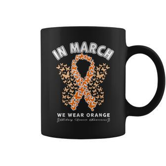 Orange Ribbon Resist The Storm Kidney Cancer Awareness Coffee Mug - Thegiftio UK