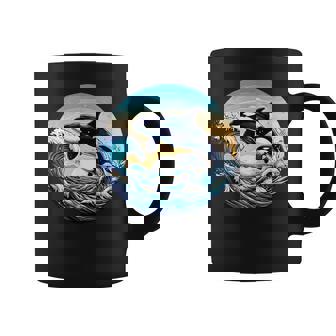 Orca Whale Squad Family Sea Animal Wildlife Boys & Girls Coffee Mug | Mazezy