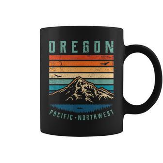 Oregon Retro T Vintage Portland Home State Mountains Coffee Mug - Monsterry DE