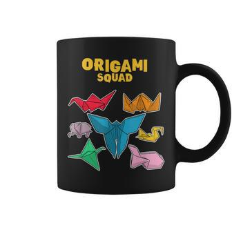 Origami Squad Paper Folding Japanese Coffee Mug - Monsterry