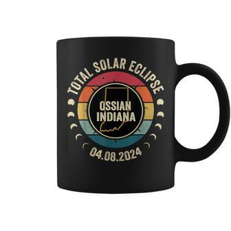 Ossian Indiana Total Solar Eclipse 2024 Coffee Mug | Mazezy
