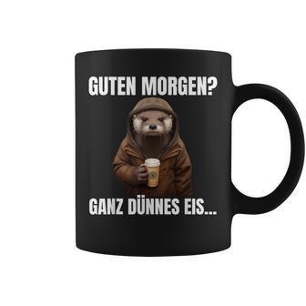 Otter Guten Morgen Ganz Dünnes Eis Kaffee Guten Morgen Tassen - Geschenkecke