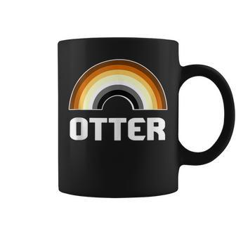 Otter Rainbow Gay Bear Lgbt Gay Pride Bear Wolf Coffee Mug - Monsterry AU
