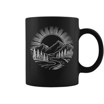 Outdoors Nature Cool Hiking Camping Summer Graphic Coffee Mug - Seseable