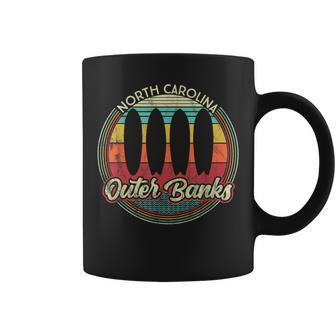 Outer Banks Retro Surfboards Vintage Surf Coffee Mug - Monsterry CA
