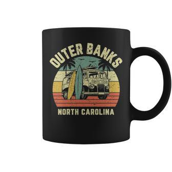 Outer Banks Retro Surfing Van Cool Pogue Life Surfer Coffee Mug | Mazezy