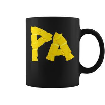 Pa Papa Fathers Day Dad Tape Style Coffee Mug - Seseable