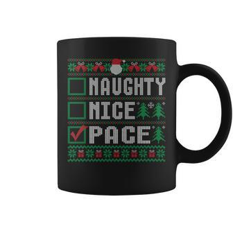 Pace Family Name Xmas Naughty Nice Pace Christmas List Coffee Mug - Seseable