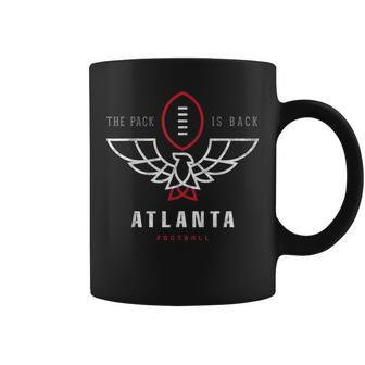 The Pack Is Back Cool Modern Falcon Atl Football Fan Coffee Mug | Crazezy DE