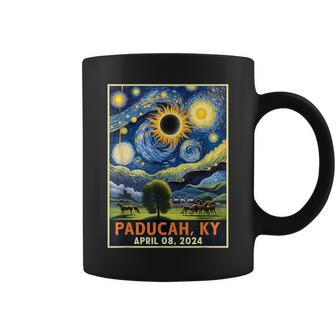 Paducah Kentucky Total Solar Eclipse 2024 Starry Night Coffee Mug | Mazezy AU
