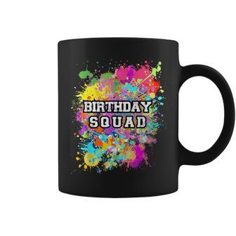 Paint Party Supplies Birthday Squad Paint Splashes Coffee Mug - Monsterry CA