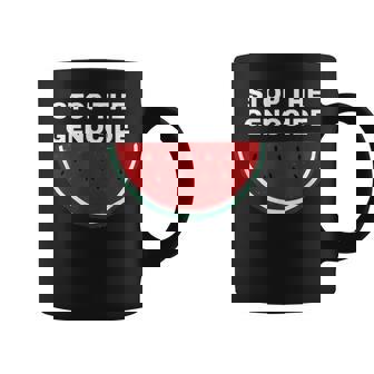 Palestina Sandía Detener El Genocidio Taza de café - Regaloses